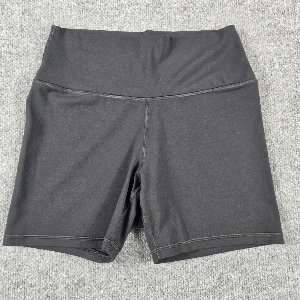 Athleta Transcend 5" Short Women Size M Black High Rise Yoga Activewear Shorts